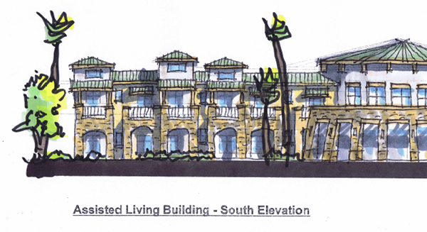 Fountain-Hills-Assisted-Living-Building-South-Elevation